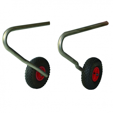 Tilting stern wheels for hauling and dinghies
