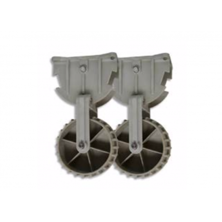 Plastic folding stern wheels
