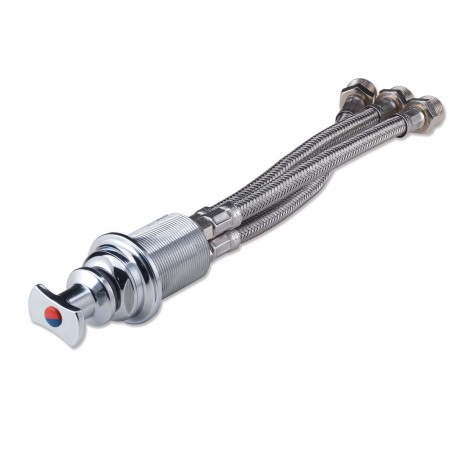 Chromed brass mixer