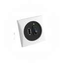 High and low voltage sockets and plugs