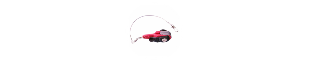 Trolling meter counters and release clamps